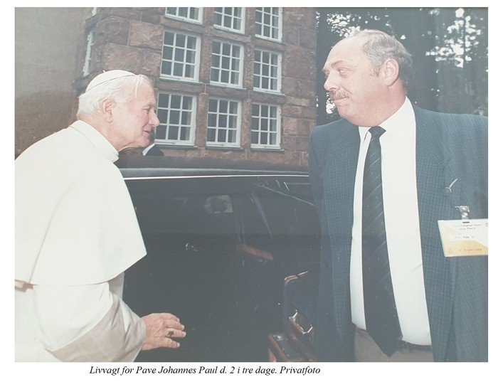 Privatfoto Vilhelm Georg Jensen og Pace Joh Paul II
